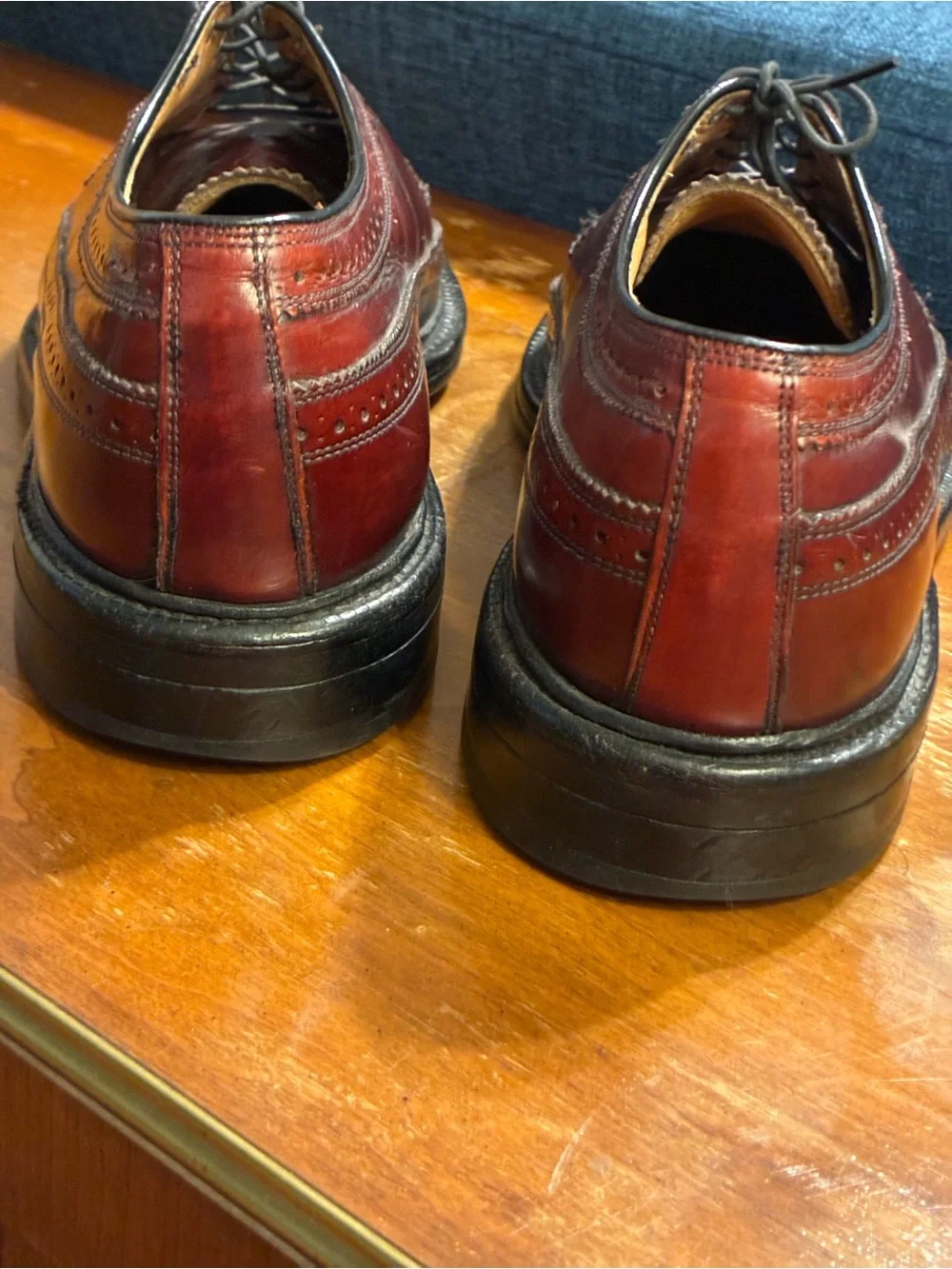 50’s TRUE VINTAGE JOHNSTON & MURPHY Crown Aristocraft Wingtips 9.5 D